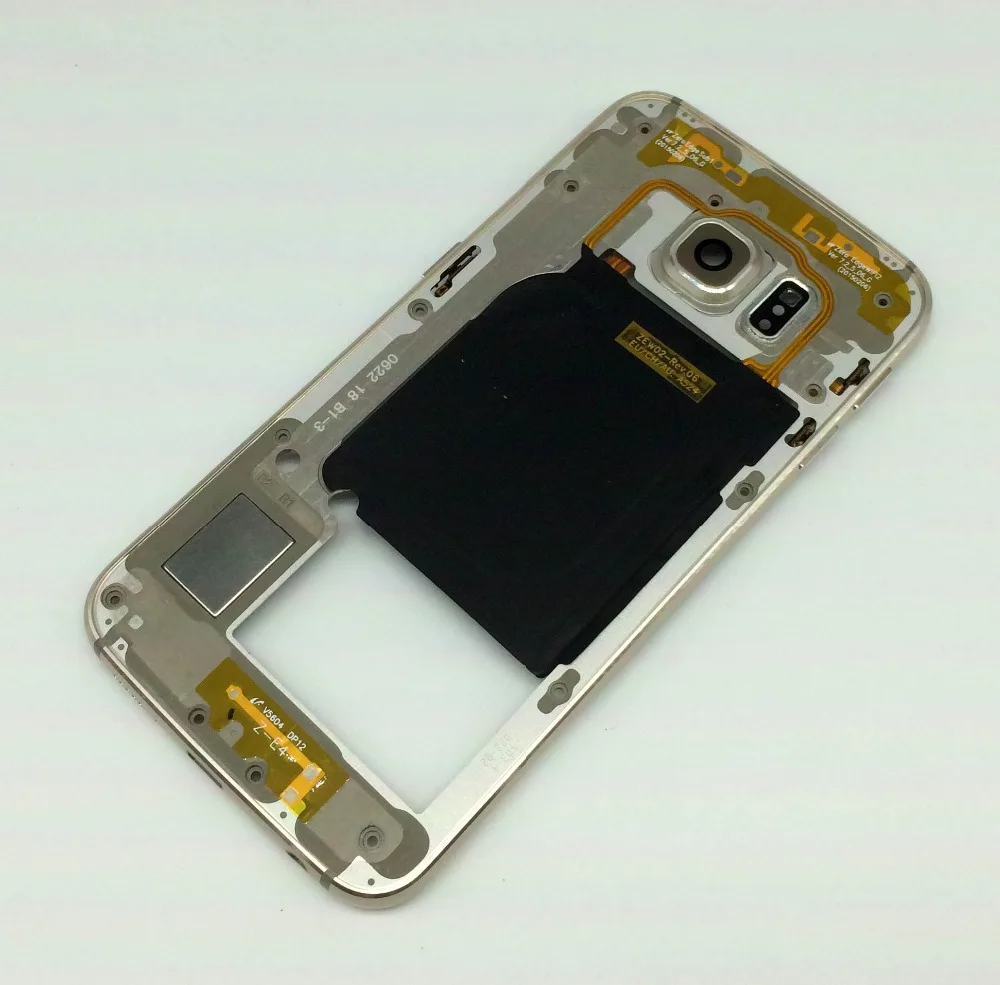 Оригинал для Samsung Galaxy S6 Edge G925 G925F средняя рамка Корпус пластина с боковыми