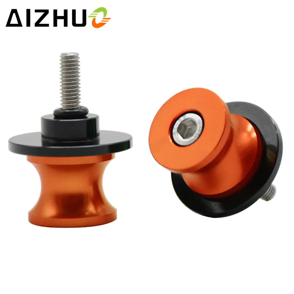 10mm Swingarm Slider Spools with duke logo Motorcycle CNC Aluminum Alloy stand Screws For KTM 125 duke RC 125  RC200 RC 390