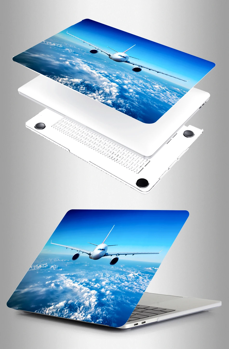 MTT чехол с принтом самолета для нового Apple Macbook Air 1" 12" 1" Pro 13" 1" retina Touch Bar Кристальный жесткий чехол