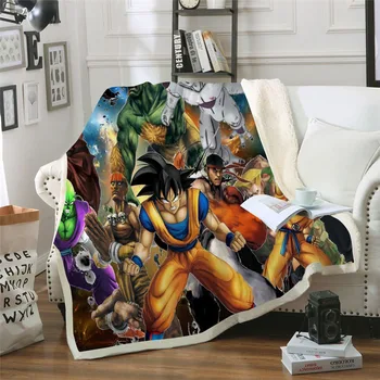 

Powerful Anime Team 3D Print Sherpa Blanket Couch Cover Travel Youth Bedding Outlet Velvet Plush Throw Fleece Blanket Bedspread