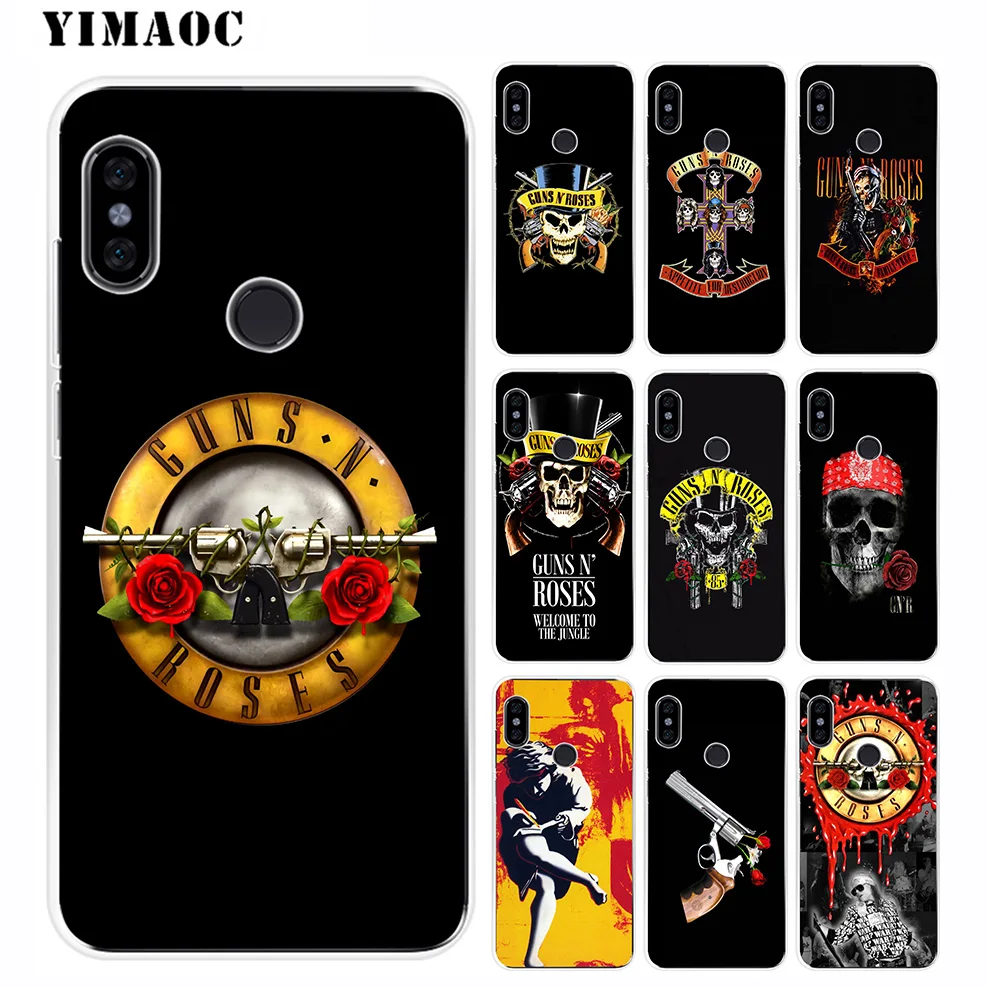 YIMAOC Guns n Roses Soft Silicone Case for Xiaomi Redmi 6 6A 5A 5 S2 Puls Note 8 7 4X 4 4A Pro Go |