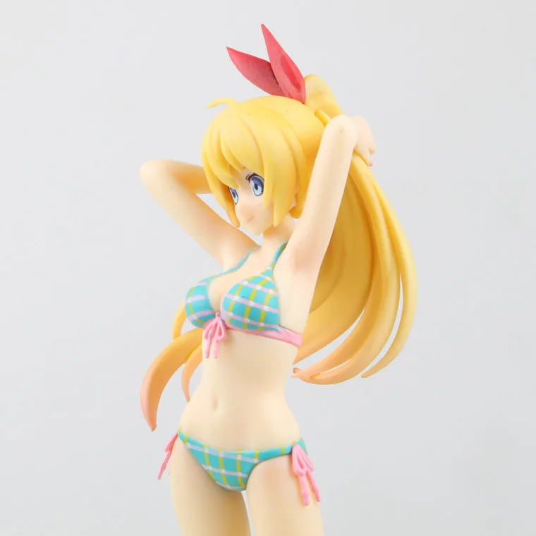 18cm Kirisaki Chitoge Animatio Aaction Figure WAVE BEACH QUEENS Bikini Swimsuit PVC Model Toy Doll Gift Decoration | Игрушки и хобби