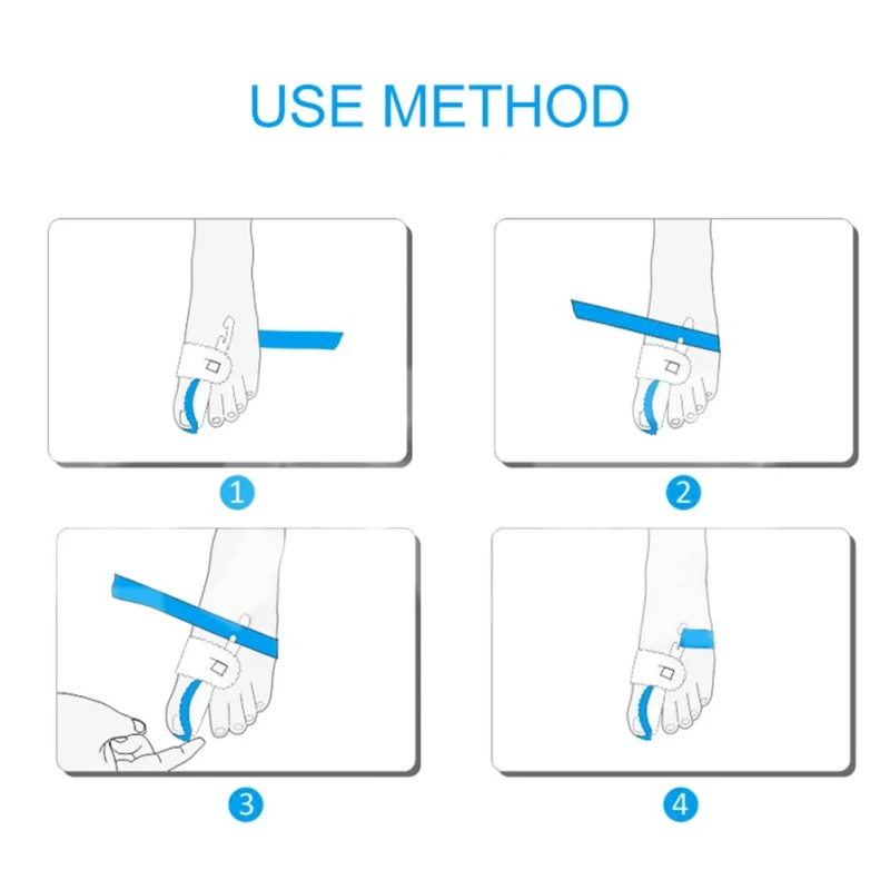 1 шт. вальгусный фиксатор, исправление, Bicyclic Bunion большого пальца, ортопедический разделитель большого пальца ноги, ночной корректор для ухода за ногами, инструмент для ногтей