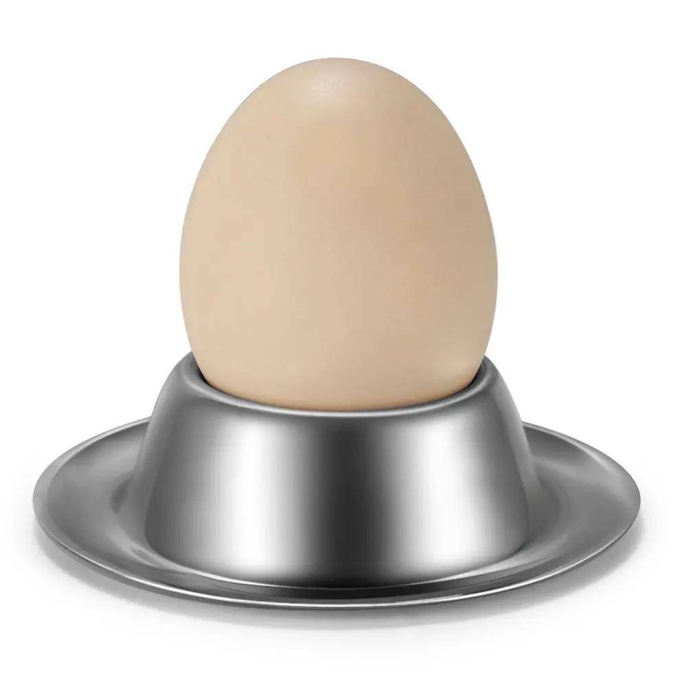 4Pcs/lot Stainless Steel Egg Holder Tray Breakfast Egg Cups Tableware