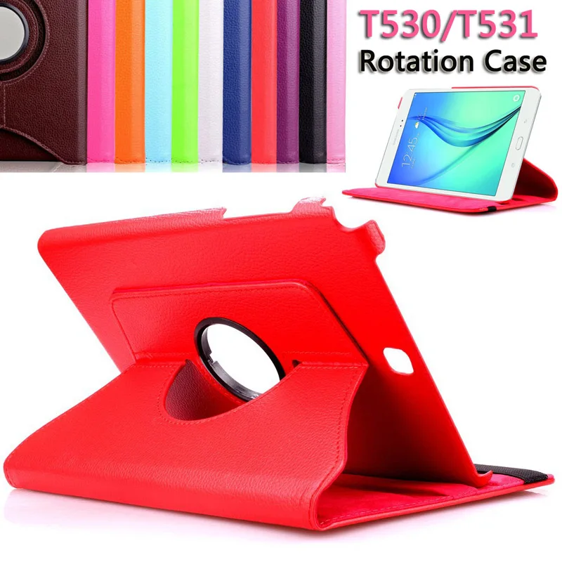 

360 Rotating Smart Cover Luxury PU Leather Stand Case Cover For Samsung Galaxy Tab 4 10.1 inch T530 T531 T535 Case Bracket Flip
