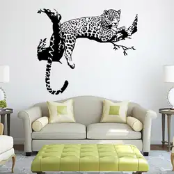 Личности леопарда Наклейки на стену Гостиная Спальня украшения Съемный плакат обои 420
