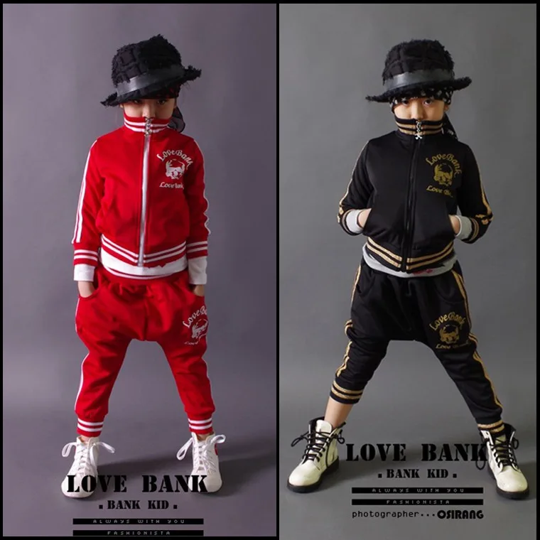 Модный брендовый костюм детская одежда для танцев весенние комплекты одежды для мальчиков детская одежда комплект из 2 предметов, костюмы в стиле хип-хоп, джаз, костюм для девочек