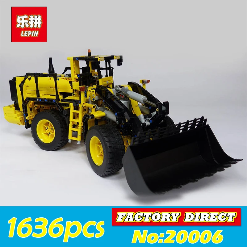 

NEW LEPIN 20006 1636pcs Technic series Volvo L350F wheel loader Model Building blocks Bricks Compatible 42030 boy gift car Toys