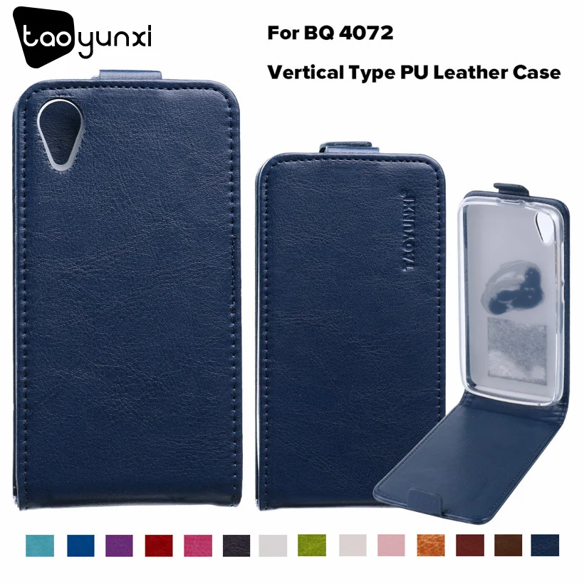 

TAOYUNXI Case For BQ 4072 Case Flip Leather Solid Case BQ-4072 Strike Mini 4072 Cover Vertical Magnetic BQ4072 Retro TPU Shell