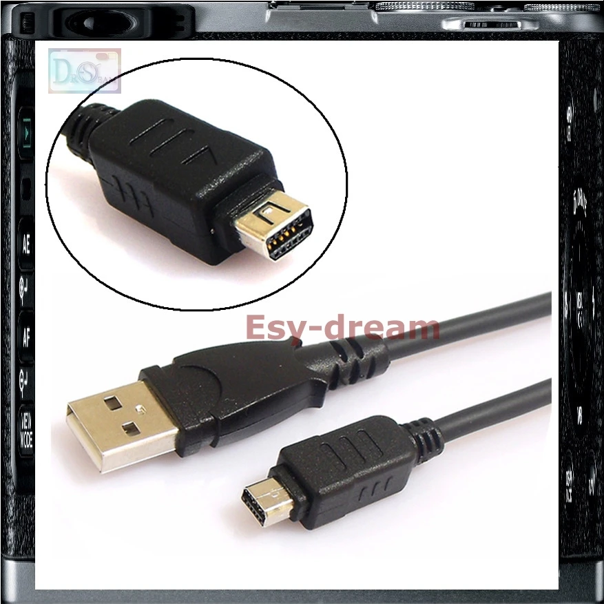 CB-USB5 CB-USB6 12Pin Camera USB Data Cord Cable For Olympus SZ-10 SZ-11 SZ-14 SZ-20 SZ-31MR OM-D E-M5 TG-1 Tough 3000 Camera