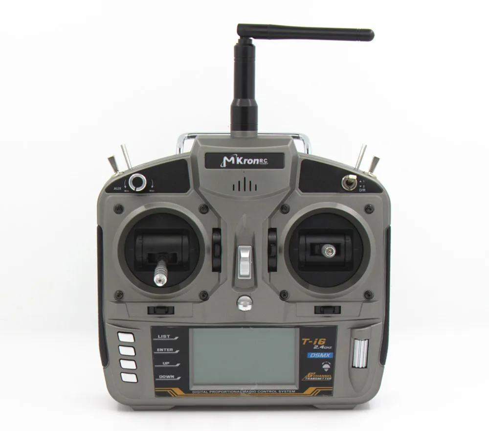 

MKron T-i6 2.4GHz 6 CH Radio DSMX Transmitter W/ S603 Remote Receiver VS Frsky transmitter Q X7 QX7 SPEKTRUM Remote