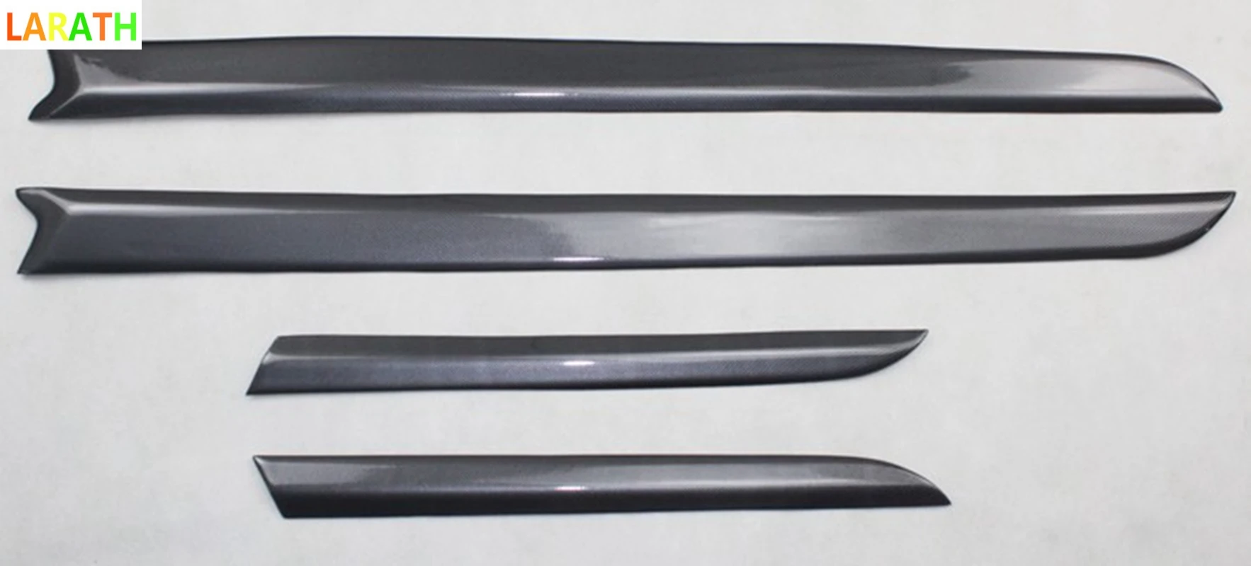 

For mitsubishi lancer 2010 2011 2012 Carbon Fiber Body Side Door Molding Trim Door sill New Brand Door Body Strip 4Pcs