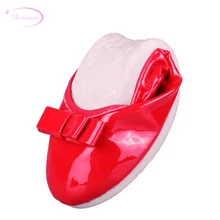 Chainingyee/Милая удобная мягкая обувь для путешествий с круглым носком; модная женская обувь на плоской подошве без застежки с бантом; цвет зеленый, розовый, красный