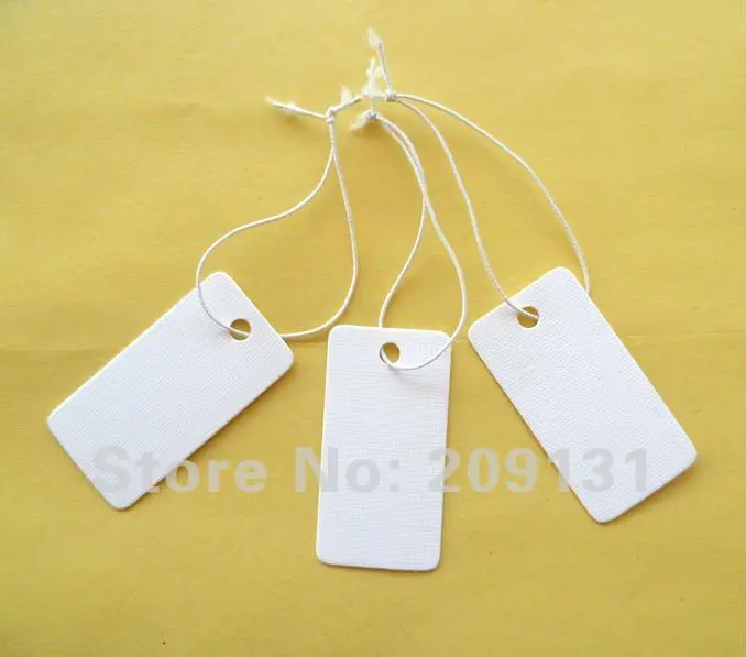 500PCS Blank Jewelry Label Card Jewelry Tags Necklace Earring label