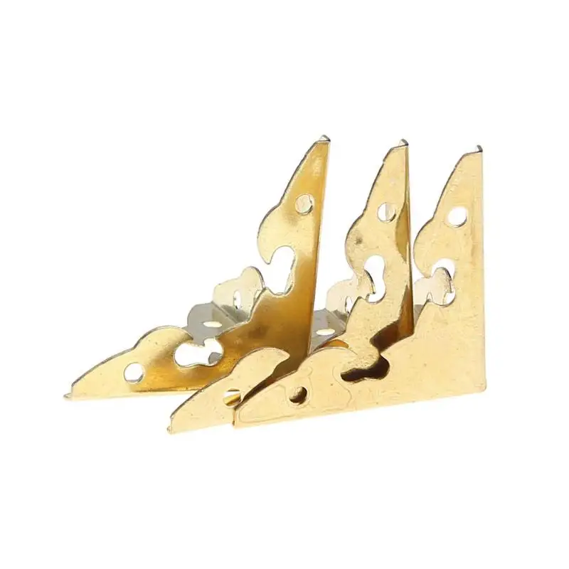 12pcs/set Metal Carve Jewelry Box Corner Protector Furniture Decorative Bracket For jewelry boxes DIY corner decoration