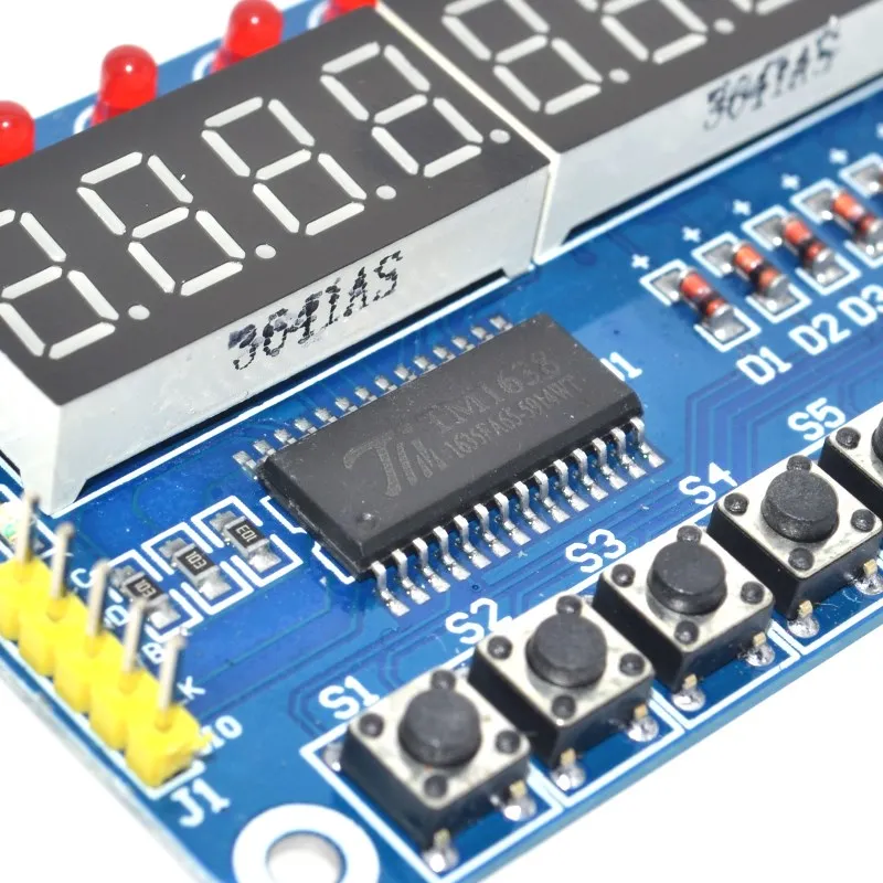 TM1638 модуль ключ Дисплей светодиодной лампой для AVR Arduino 8 бит цифровой светодиодный трубчатая лампа 8 бит