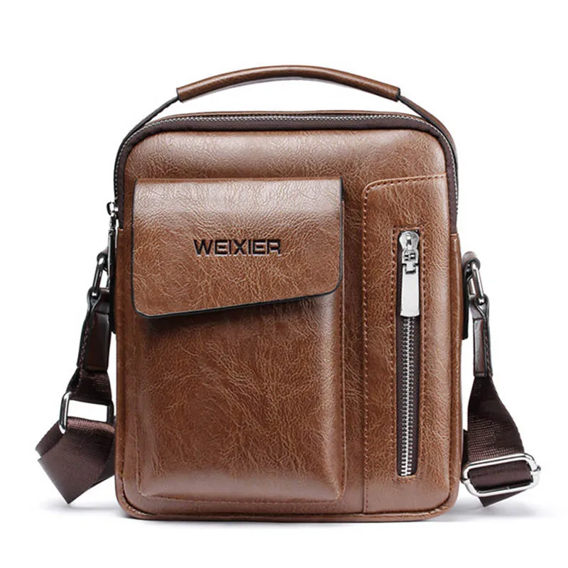 

High Quality Leather Handbags For Men Bags For Business Luxury Brands Male Bolsa Messenger Shoulder Bags Large Capacity Handbags