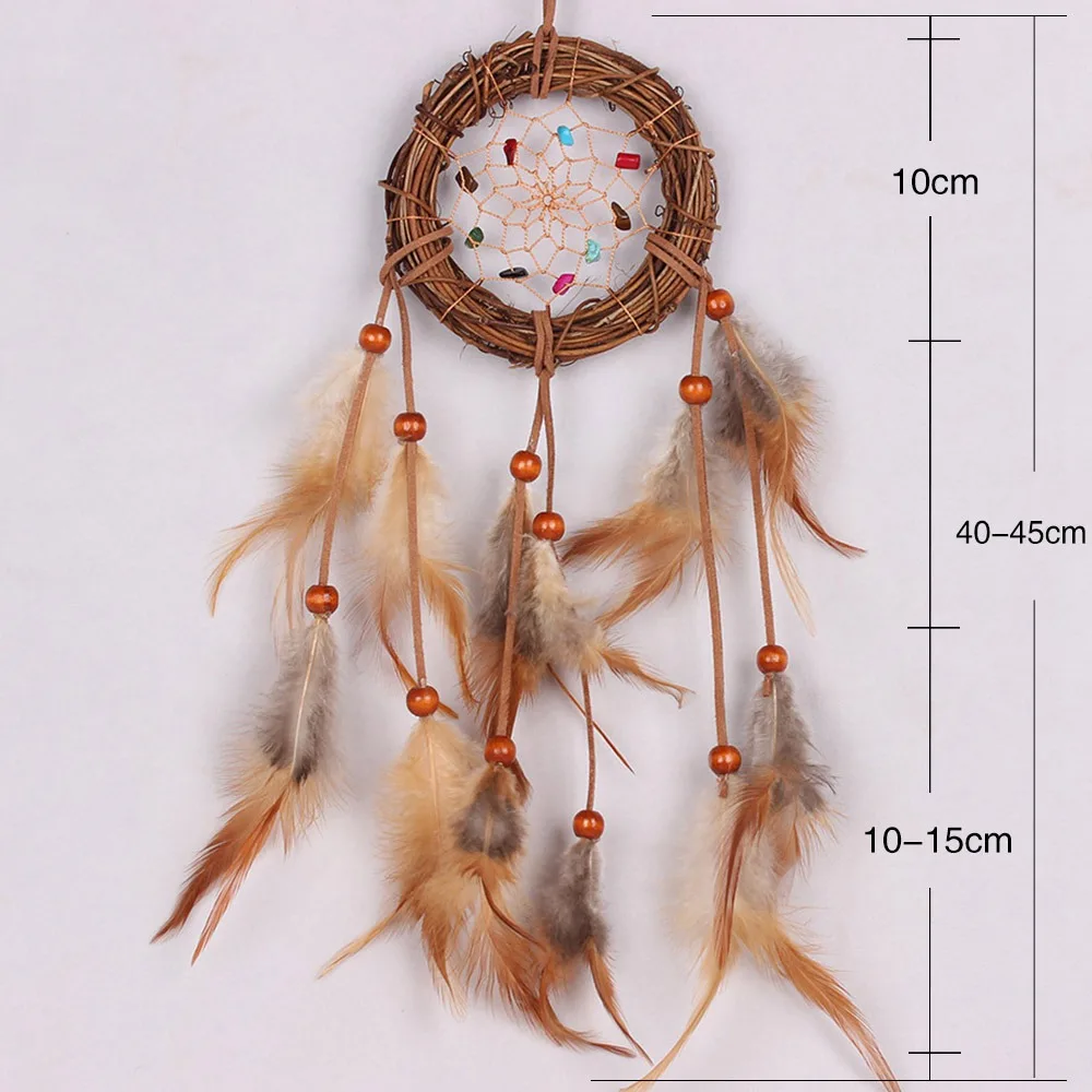 Дома висит Dream Catcher большой кружева Dream Catcher Wind Chime творческие украшения - Цвет: 17