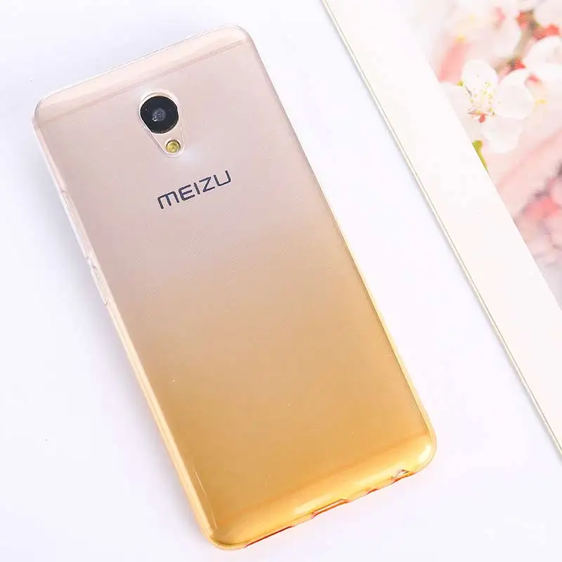 Мягкие градиентные силиконовые чехлы для Meizu M6 Note Pro 7 U20 U10 M6 M3 M5 Note MX6 M6s M5s M5C 5A ультра тонкий бампер задняя крышка телефона - Цвет: 4