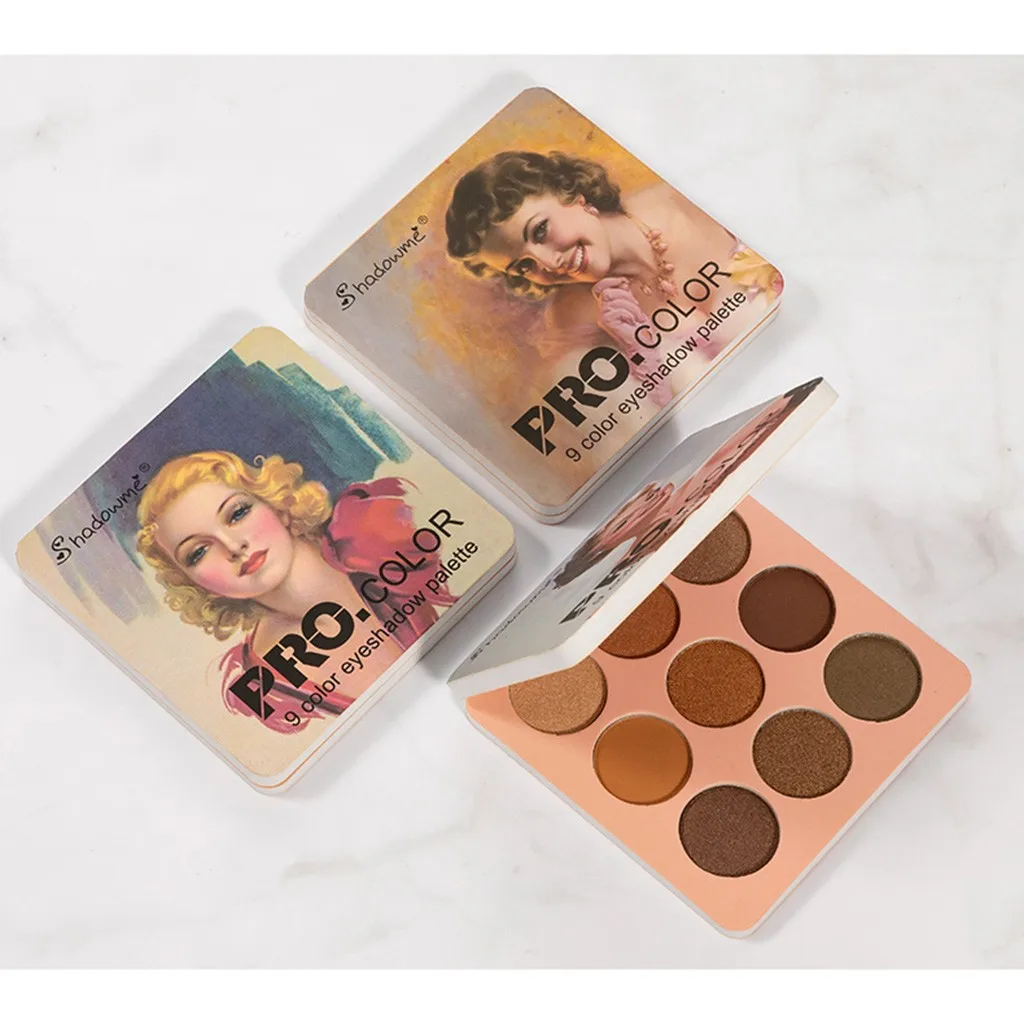 

Beauty Makeup 9 Color eye shadow palette Restore Ancient Ways Makeup Eye Shadow Dish palette maquillage yeux paillette #y2