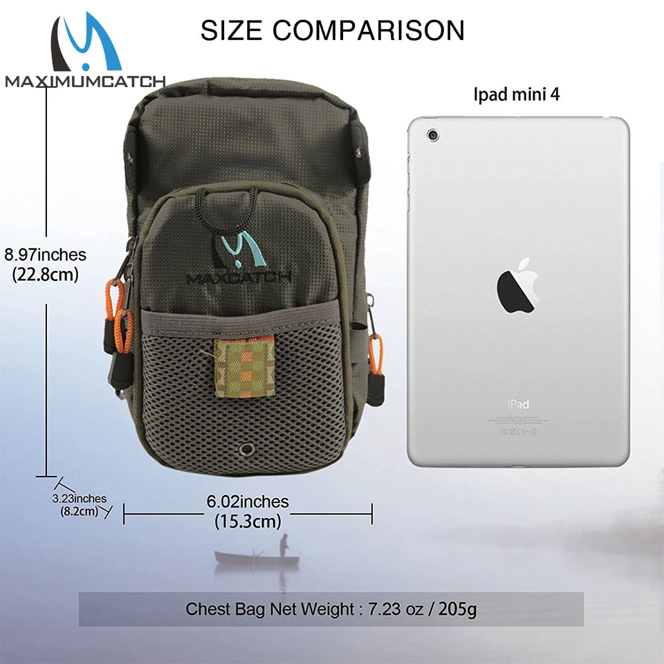 Maximumcatch フライ釣りバッグ胸パックバッグ 5 釣りツール