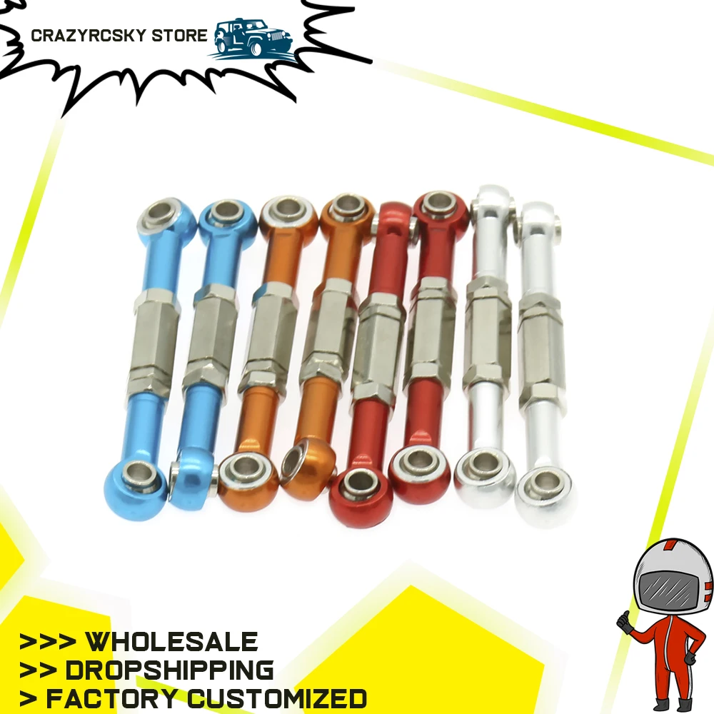 RCAWD 2PCS Rear Upper Suspension Arm Linkage Tie Rod For Rc Hobby Model