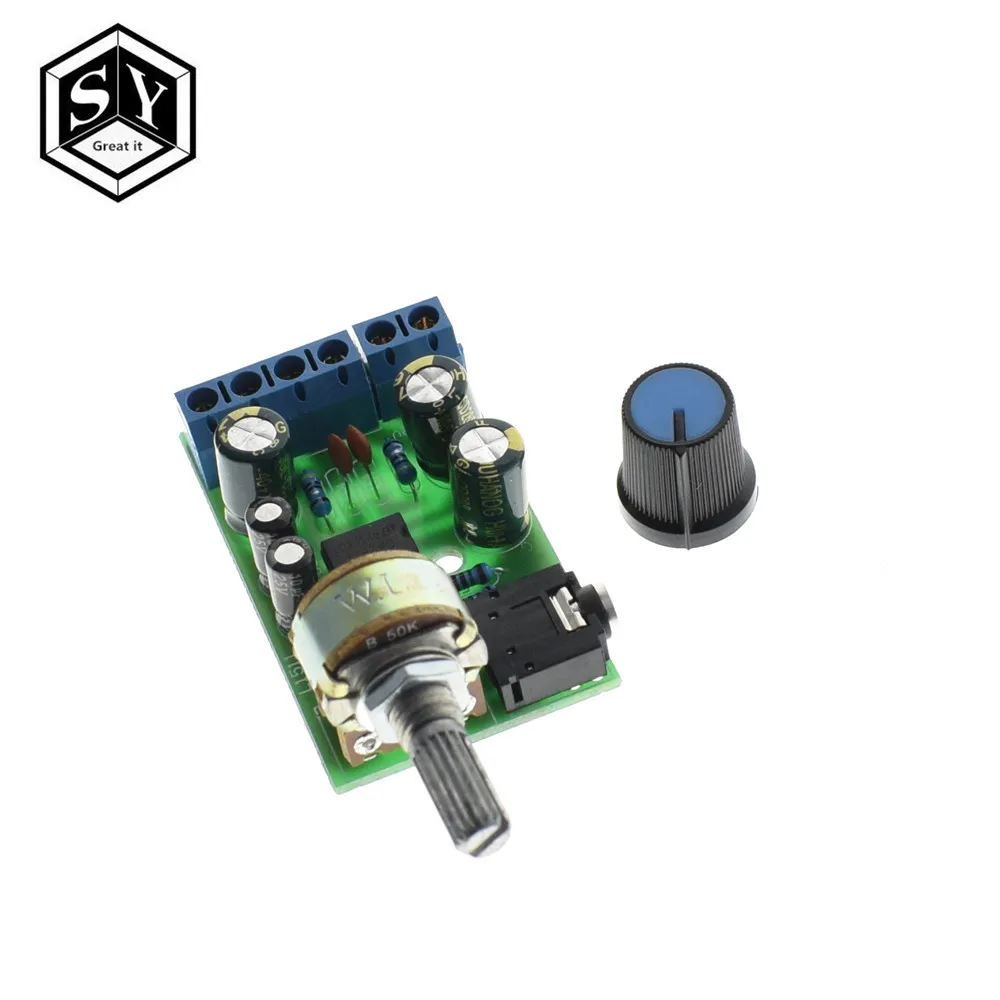 

1PCS Great IT TDA2822M 2.0 Stereo Audio Amplifier Board Dual Channel AMP AUX Amplifier Board Module DC 1.8-12V audio board