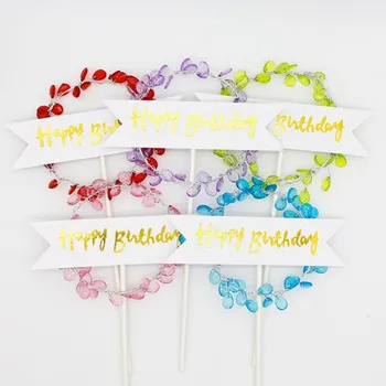 

New Rhinestone Cake Topper Dessert Table Decor Accessories Cake Decoration Accessories Birthday Party Supplies