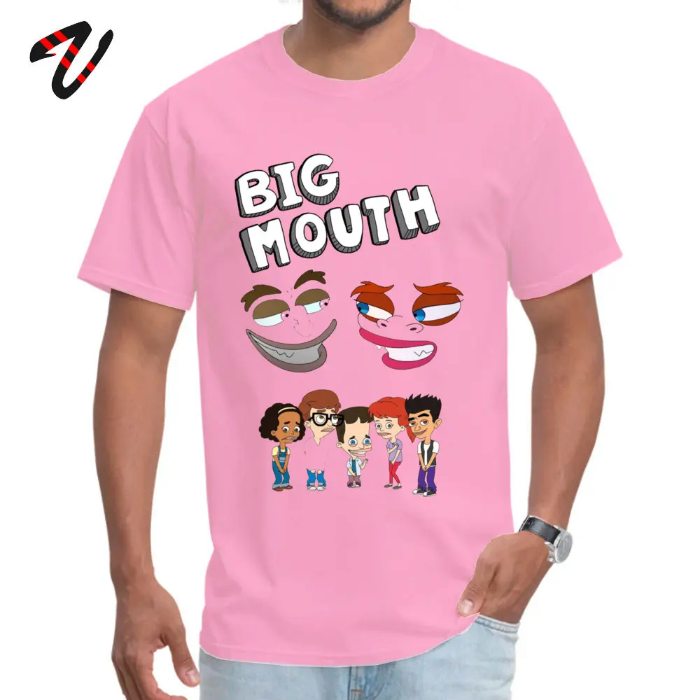  Design T Shirt Prevailing Short Sleeve Young T Shirts TpicOriginaltitle Simple Style April FOOL DAY Tops Shirts Crew Neck Big Mouth Monsters16284 pink