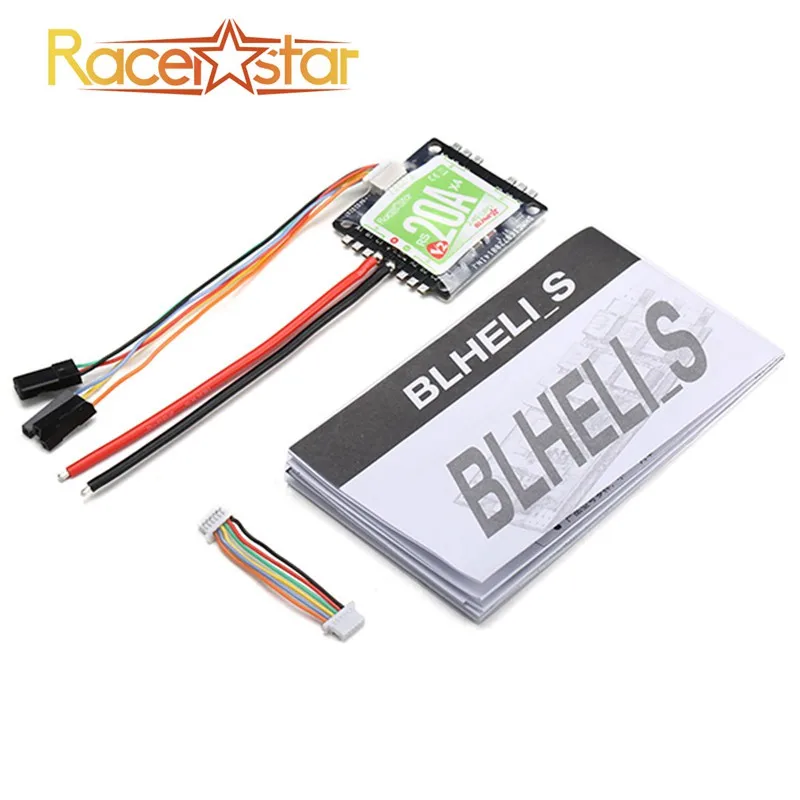 

4PCS Original Racerstar RS20Ax4 V2 20A BB2 48MHz Blheli_S 2-4S Opto Oneshot42 Multishot 4 in 1 ESC For RC Drone FPV Quadcopter