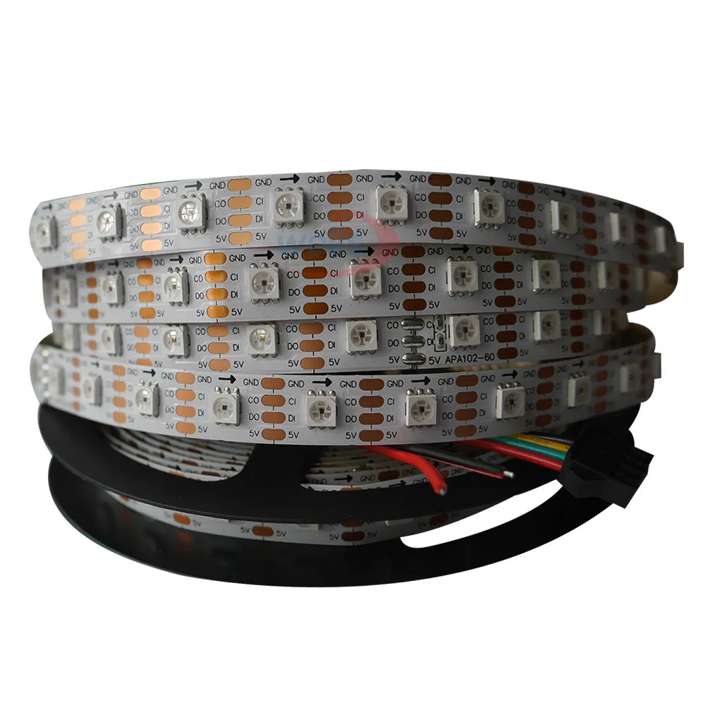 

80m APA102 60led/m non-waterproof white PCB ,100m WS2812B 60led/m non-waterproof white PCB