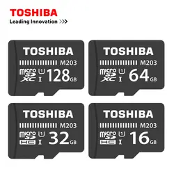 TOSHIBA картой Micro SD объемом 16 Гб/32 ГБ/64 Гб/128 ГБ устройство чтения карт памяти TF модуль памяти Transflash карты мини SD карты Class10 U1 Microsd карты для