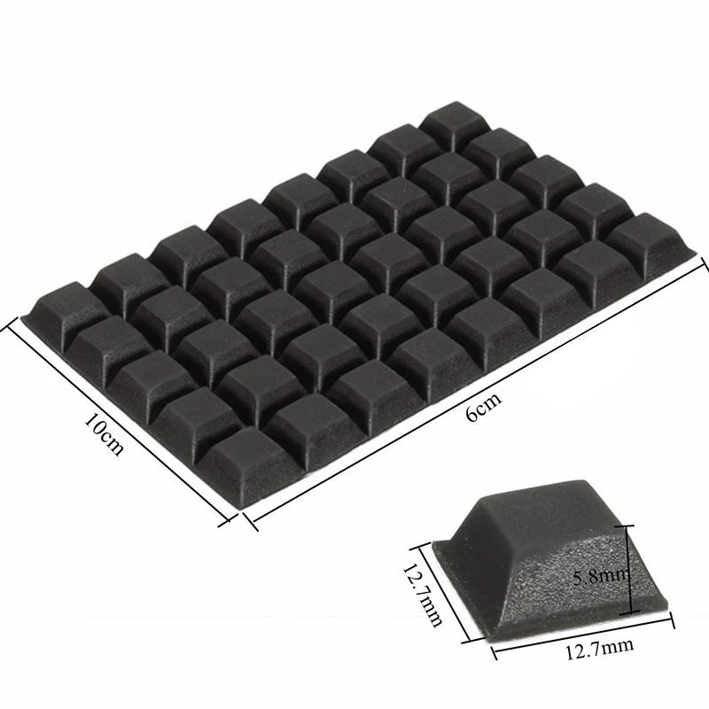 40Pcs Self-Adhesive Rubber Bumper Stop Non-slip Feet Door Buffer Pad For Home Funiture Accessories