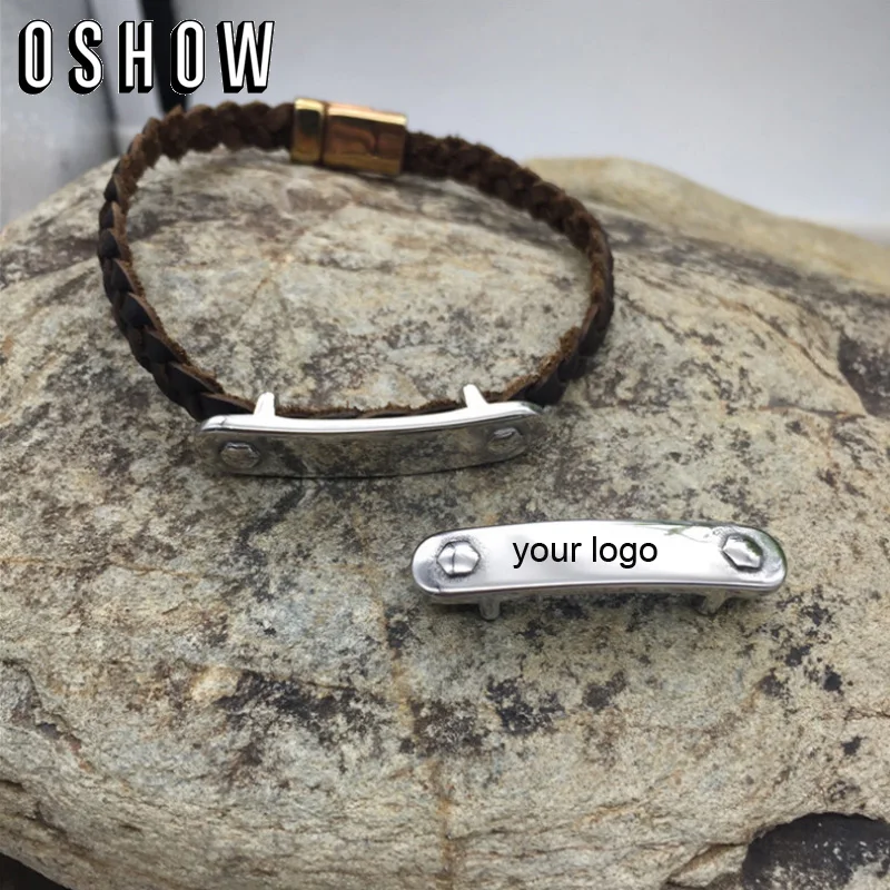 

Stainless Steel Bracelet Engraved Message Motivational Inspirational Words Charm For Personalized Your Own Logo Bracelet Making