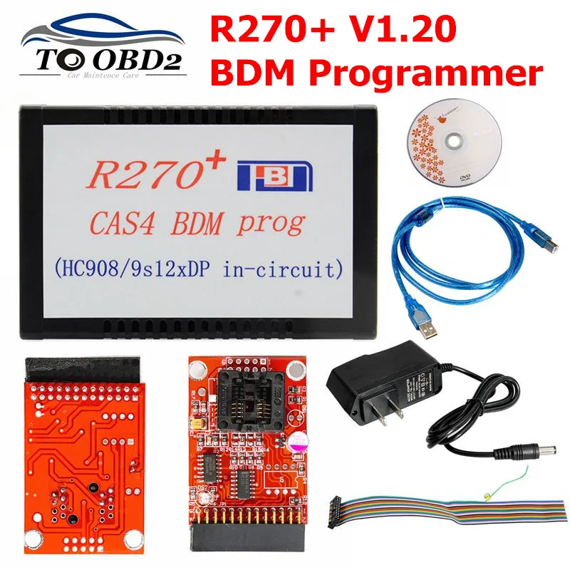 Высококачественный программатор R270 + V1.20 Auto CAS4 BDM профессиональный для bmw key prog