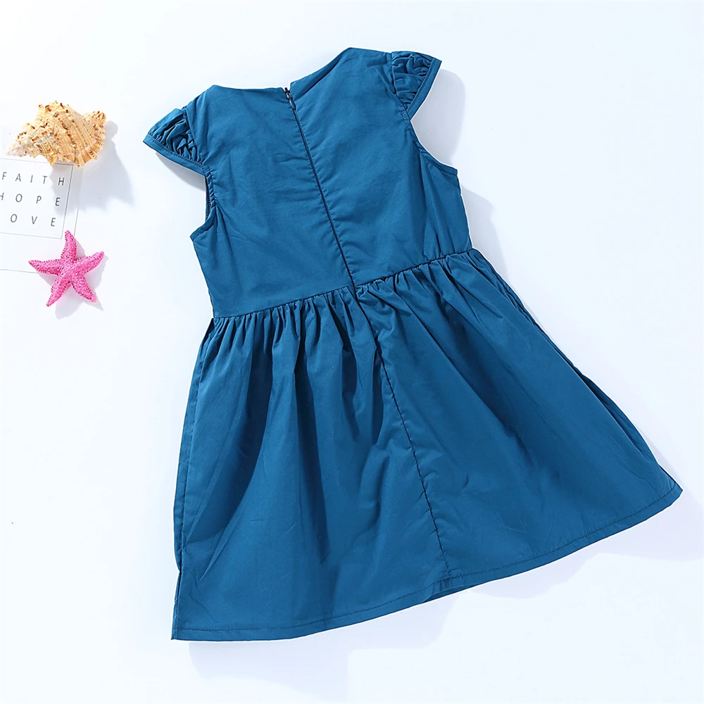 Yeedison Cotton Baby Girls Dress 2018 Summer Children Costumes Floral Toddler Kids Princess Dresses For Girls Party Casual Dress (5)