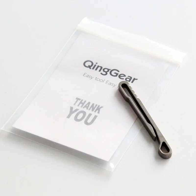 8 шт. QingGear HangClip титановый держатель для ключей карманные зажимы петля светильник простой крепкий твердый ключ инструмент EDC дорожные наборы