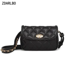 ZDARLBO водонепроницаемая сумка из искусственной кожи на одно плечо через плечо, сумка на пояс в клетку Bananka, Женская поясная сумка, удобный поясной пакет, женские нагрудные сумки