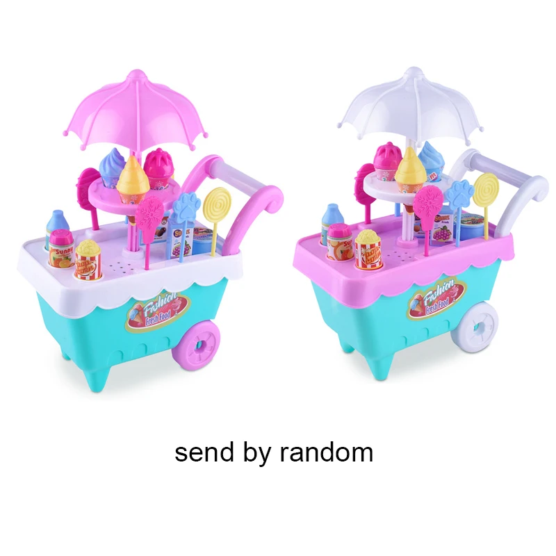 Новинка, детские мини-игрушки на колесиках для мороженого, конфет, развивающие игрушки, супер Забавные игрушки-машинки для мороженого, кухонные игрушки для детей, подарок - Цвет: Random color