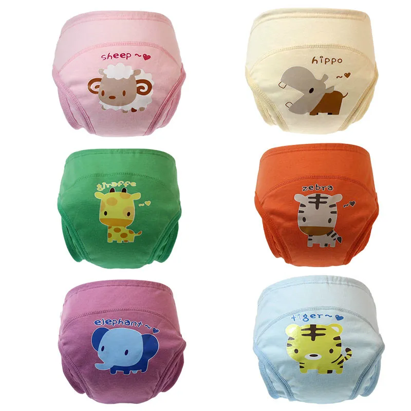 

18pc/lot 4layers Learning Pants New Cotton Cartoon Designs Jeneral Style for Babies Fashion Anti-side Leakage Underwear