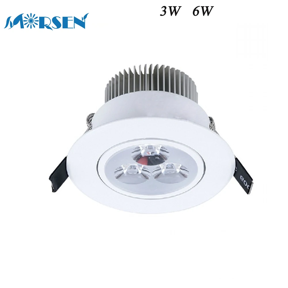 Morsen 4pcs 3w 6w Led Down Light Recessed Ceiling Lamp