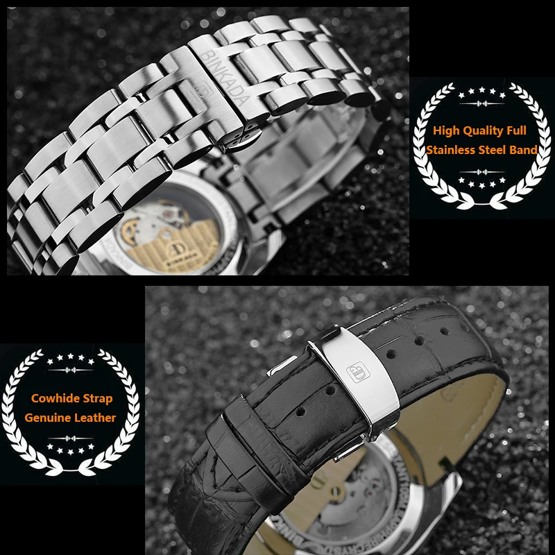 BINKADA الرجال الميكانيكية ووتش الأزياء الفاخرة العلامة التجارية عارضة رجل تقويم التلقائي ساعات متعددة الاستخدامات الرياضة الأعمال الساعات BINKADA الرجال الميكانيكية ووتش الأزياء الفاخرة العلامة التجارية عارضة رجل تقويم التلقائي ساعات متعددة الاستخدامات الرياضة الأعمال الساعات