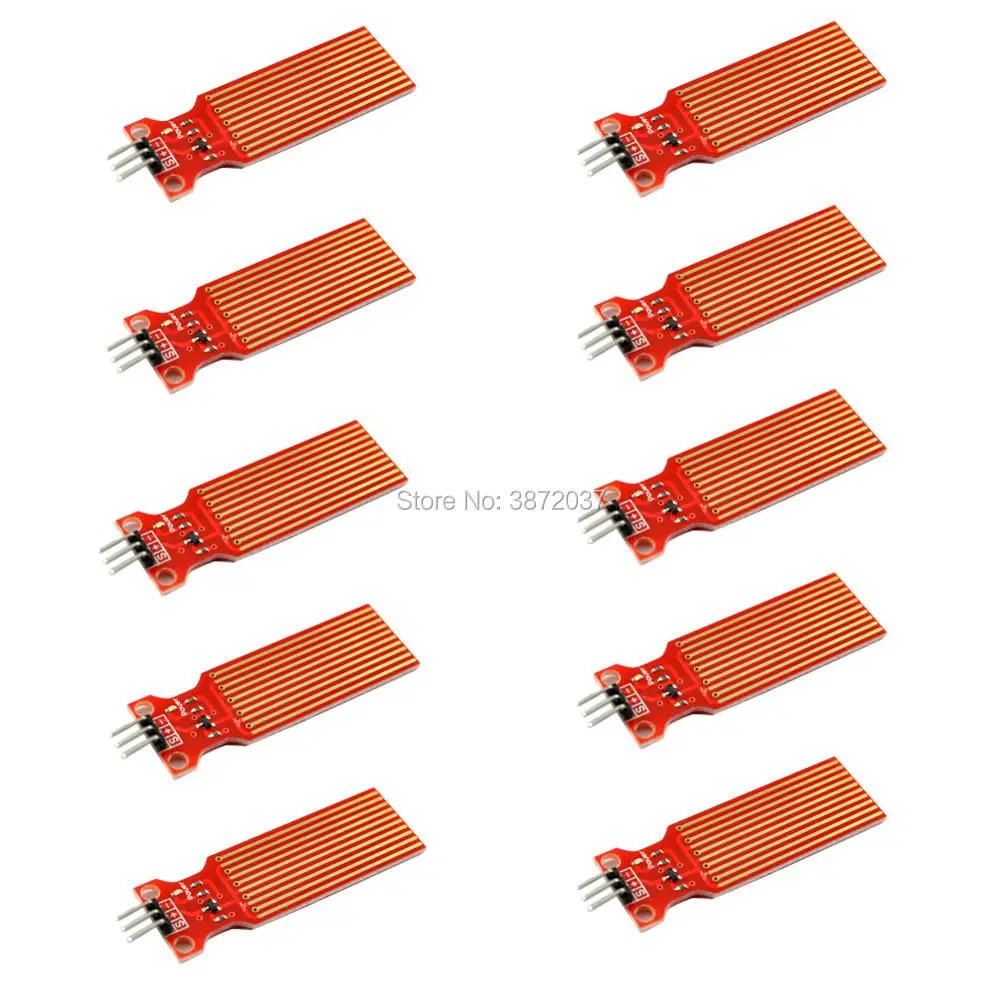 10PCS Módulo Analógico Sensor de nivel de agua de lluvia profundidad de Detección para Arduino