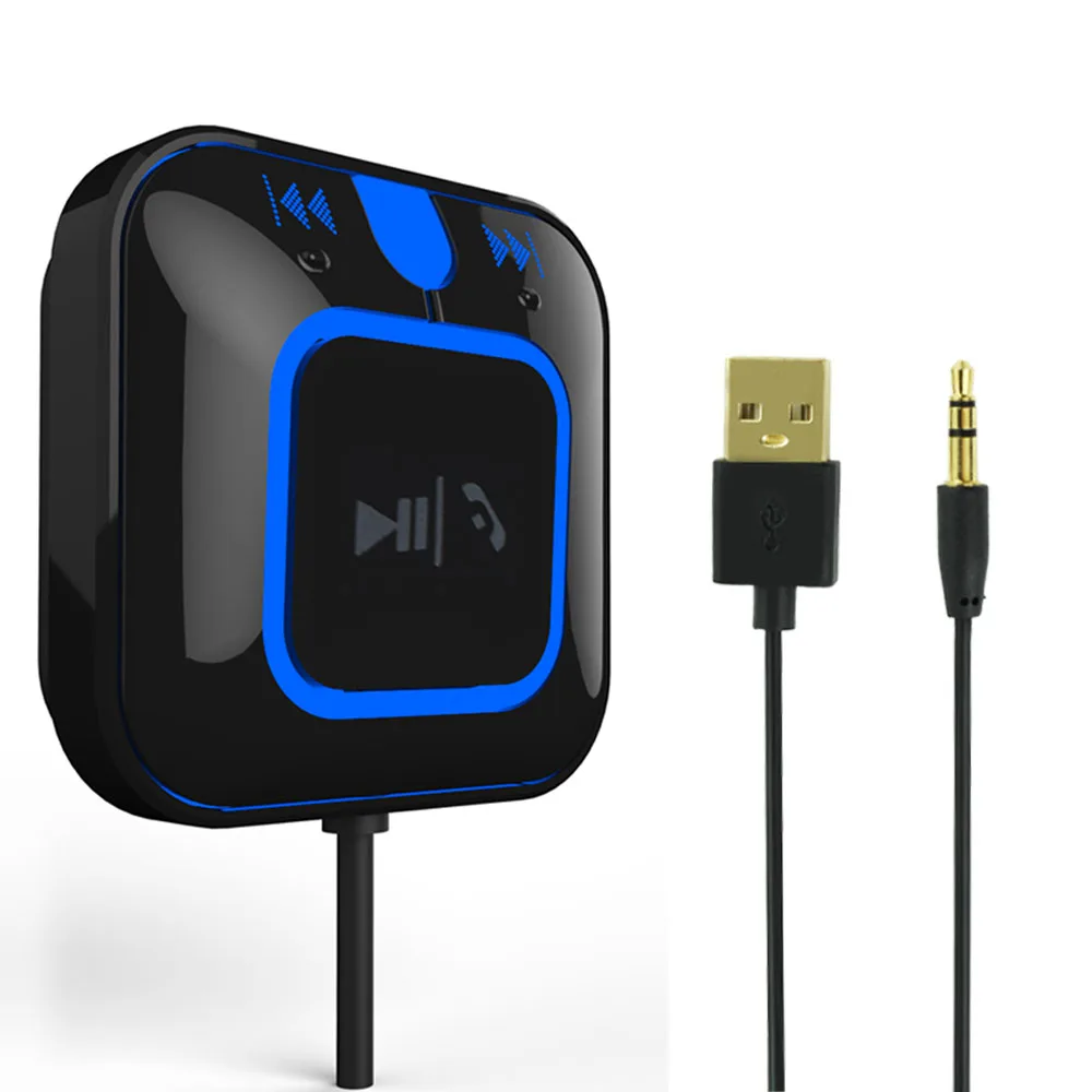 Fashion Wireless Bluetooth Car Kit Handsfree bluetooth 4.1 3.5mm AUX