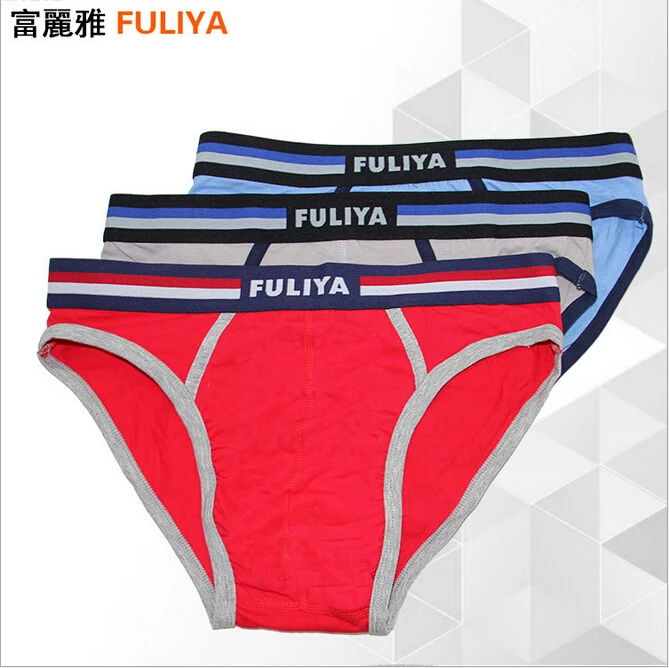 Free Shipping Benmingnian foreign trade men's underwear Absorbent cotton men triangle pair of