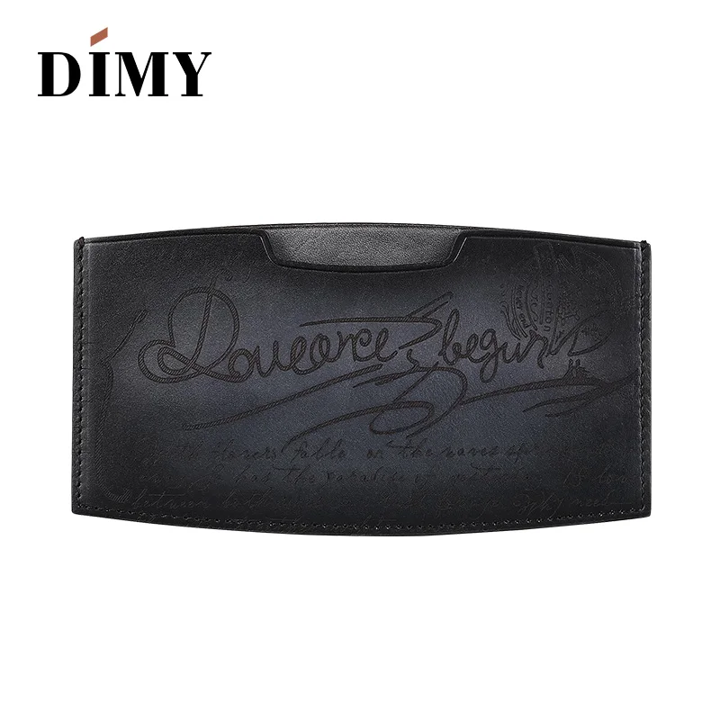 

Dimy Fashion Cow Genuine Leather Men Money Clips Men Vintage ID Card Business Card Credit Card Cover Wallets For Male Bags