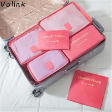 6 шт./компл. высокого качества Oxford Тканевые для путешествий сетчатые сумки Органайзер для багажа Упаковка объемный Органайзер дорожные сумки Organizador женская сумка