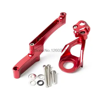 

Red CNC Steering Damper Mounting Kit for Suzuki GSX1300R Hayabusa 1998 1999 2000 2011 2012 2013 2014 2015