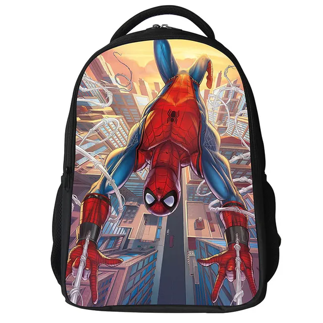 2019 Spiderman School Bags spider man into the spider verse Backpack ...