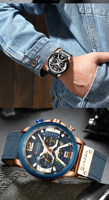 2019 Top marka CURREN modne męskie zegarki wojskowy skórzany wodoodporny kwarcowy zegarek męski Sport chronograf Relogio Masculino tanie tanio QUARTZ Klamra 3Bar Stop 24cm 14mm 24mm Okrągły Kwarcowe Zegarki Na Rękę Skóra Kompletna kalendarz Odporne na wodę 2019 Top marka CURREN modne męskie zegarki wojskowy skórzany wodoodporny kwarcowy zegarek męski Sport chronograf Relogio Masculino tanie tanio QUARTZ Klamra 3Bar Stop 24cm 14mm 24mm Okrągły Kwarcowe Zegarki Na Rękę Skóra Kompletna kalendarz Odporne na wodę